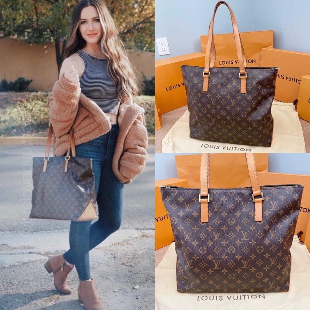 Authentic Louis Vuitton Shoulder Bag! Cabas Mezza Large